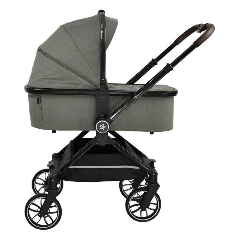 Bebestars Πολυκαρότσι Mirage 2σε1 με Αυτόματο Μηχανισμό Quick–Twist Olive