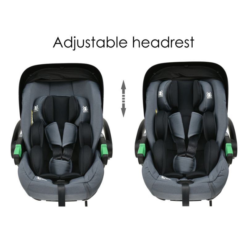 Bebe Stars Baby i-Size Κάθισμα Αυτοκινήτου 40-87cm Grey