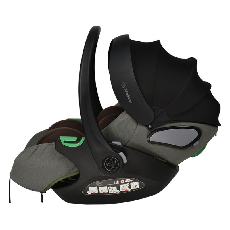 Bebe Stars Baby i-Size Κάθισμα Αυτοκινήτου 40-87cm Olive