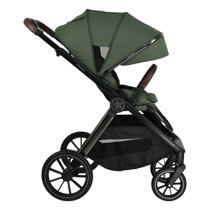 Bebe Stars Mythos Πολυκαρότσι 3-Σε-1 Με Κάθισμα Αυτοκινήτου Baby i-Size 40-87cm Forest Green