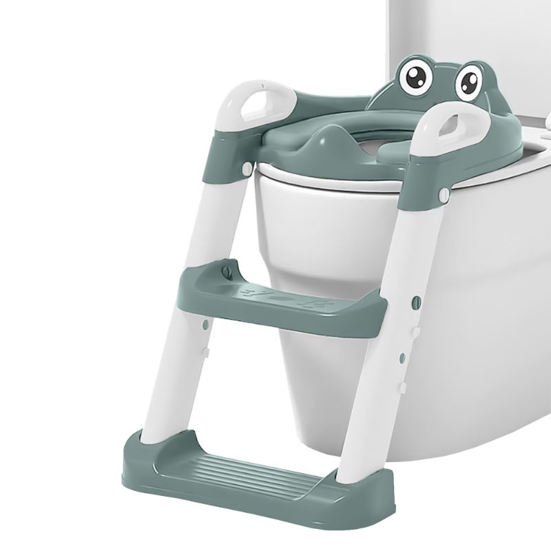 Bebe Stars Frog Εκπαιδευτικό Κάθισμα Τουαλέτας Με Χερούλια Και Σκαλοπατάκια Forest Green