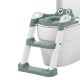 Bebe Stars Frog Εκπαιδευτικό Κάθισμα Τουαλέτας Με Χερούλια Και Σκαλοπατάκια Forest Green