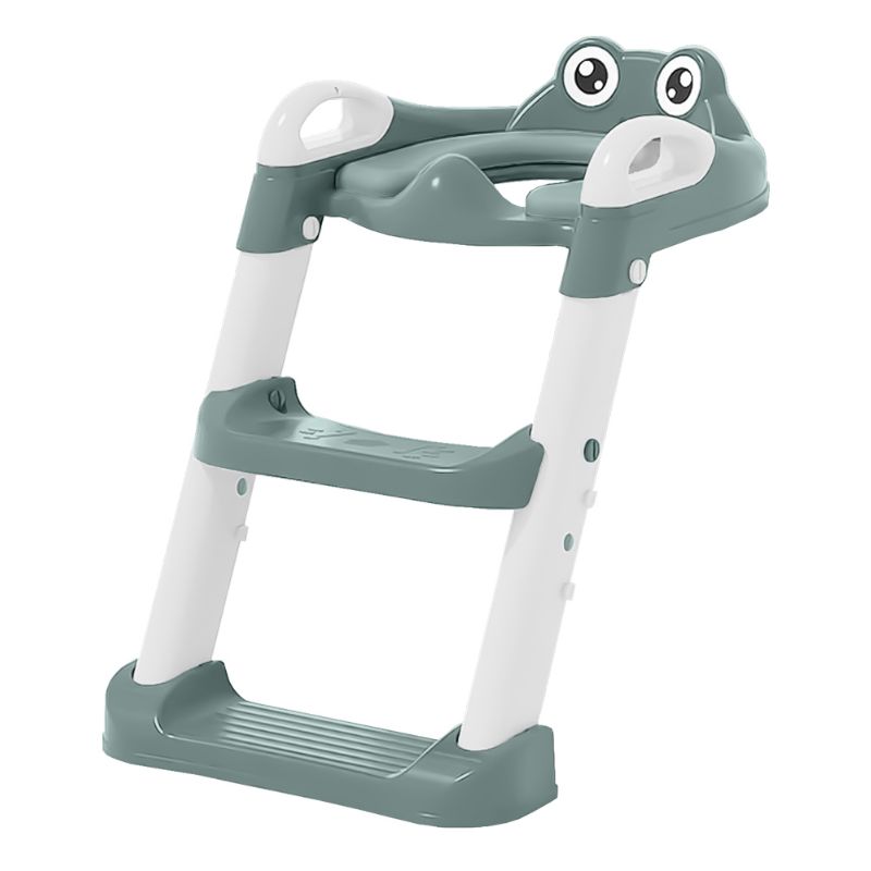 Bebe Stars Frog Εκπαιδευτικό Κάθισμα Τουαλέτας Με Χερούλια Και Σκαλοπατάκια Forest Green