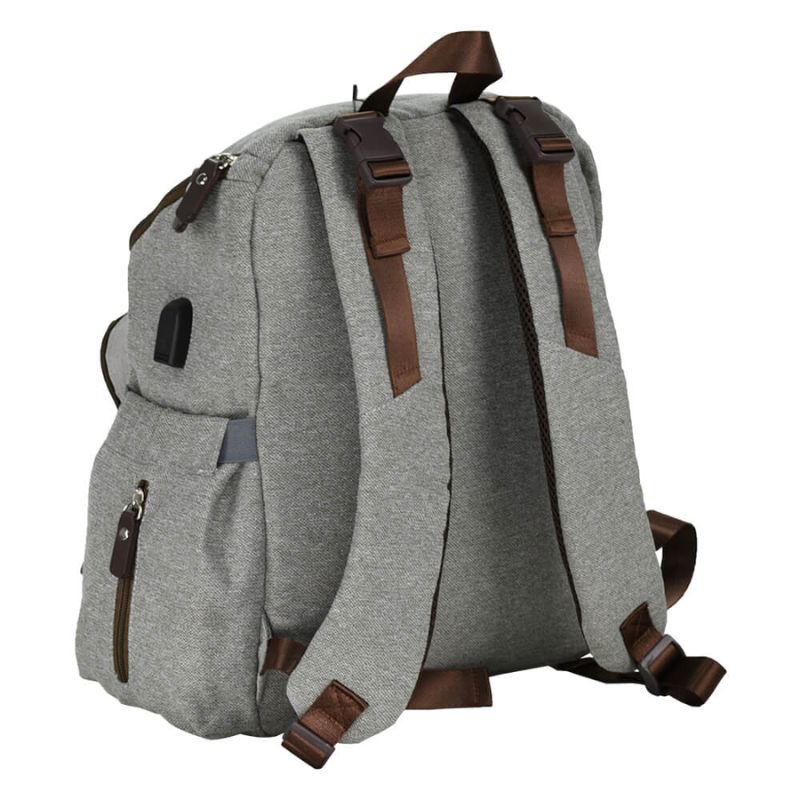 Bebe Stars Backpack Τσάντα Με Αλλαξιέρα και USB Pure