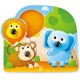 Hape Happy Puzzles Ξύλινο Παζλ Ζωάκια Big Nose Jungle Peg