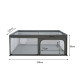 Belletti Playground XL Πάρκο 120*180cm Gray Με extra Στρώμα