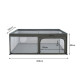 Belletti Playground XXL Πάρκο 180*200cm Gray Με Playmat