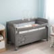 Belletti Play & Sleep By Me Παρκοκρέβατο & Λίκνο 2-Σε-1 60*120cm Gray