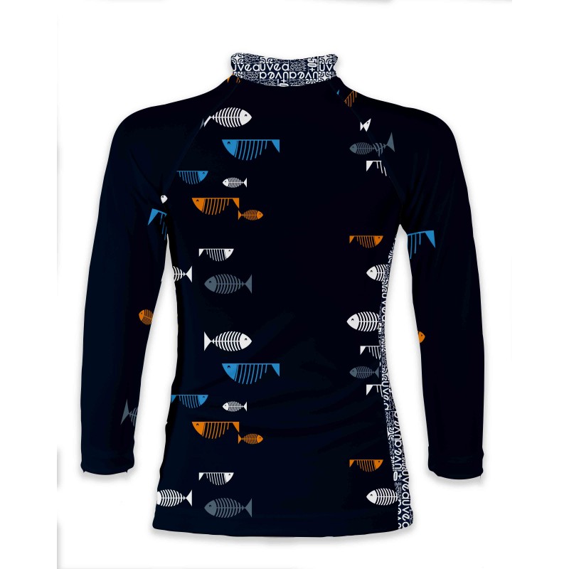 UVEA Biarritz Αντιηλιακό Μπλουζάκι με Μακρύ Μανίκι Ml Big Fish Navy
