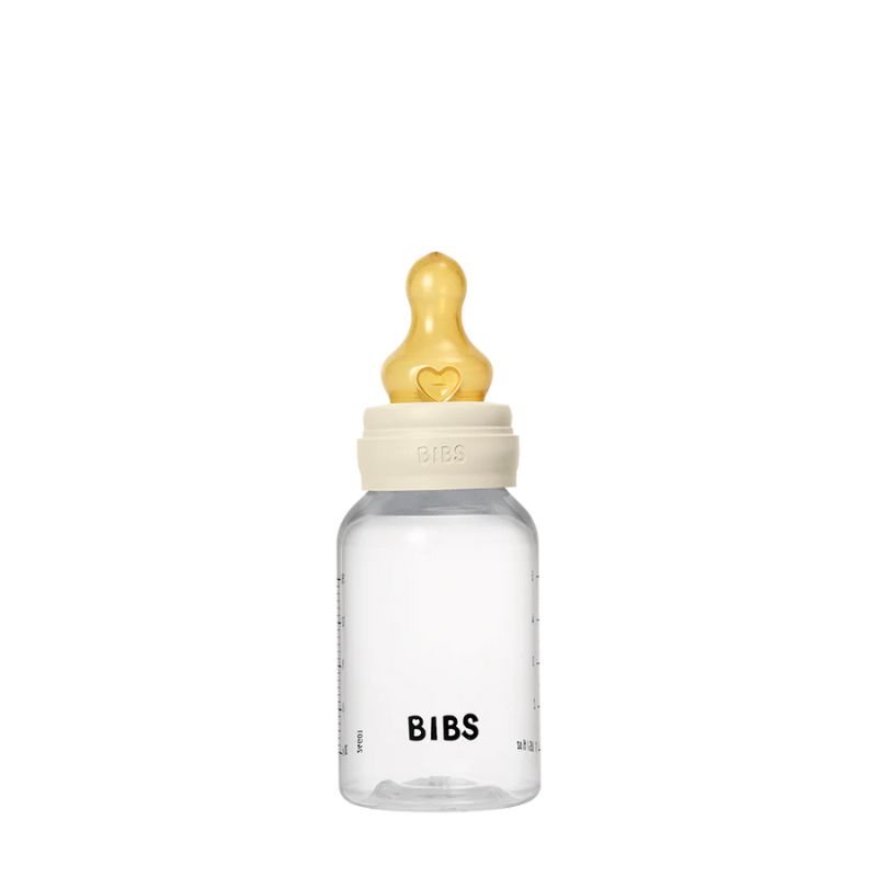 Bibs Πλαστικό Μπιμπερό Με Latex Θηλή 150ml Ivory