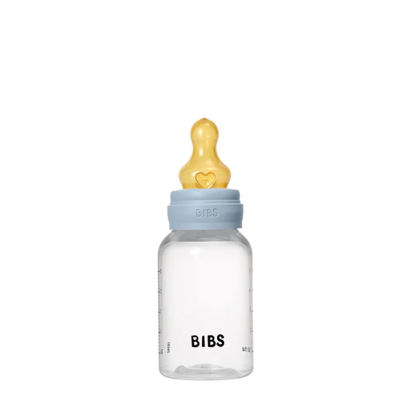 Bibs Πλαστικό Μπιμπερό Με Latex Θηλή 150ml Baby Blue