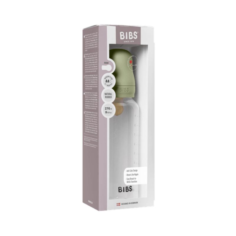 Bibs Πλαστικό Μπιμπερό Με Θηλή Latex 270ml Sage