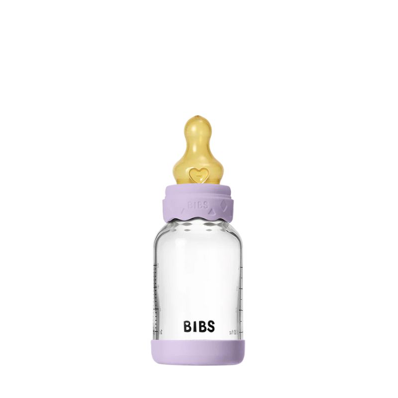 Bibs Boheme Γυάλινο Μπιμπερό Με Latex Θηλή 120ml Violet Sky