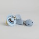Bibs Ribbon Κλιπ Πιπίλας Για 0+ Μηνών Dusty Blue
