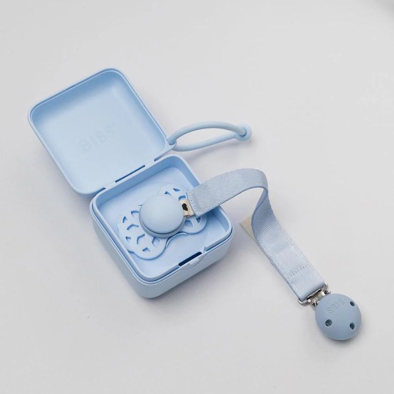 Bibs Ribbon Κλιπ Πιπίλας Για 0+ Μηνών Dusty Blue