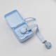 Bibs Ribbon Κλιπ Πιπίλας Για 0+ Μηνών Dusty Blue