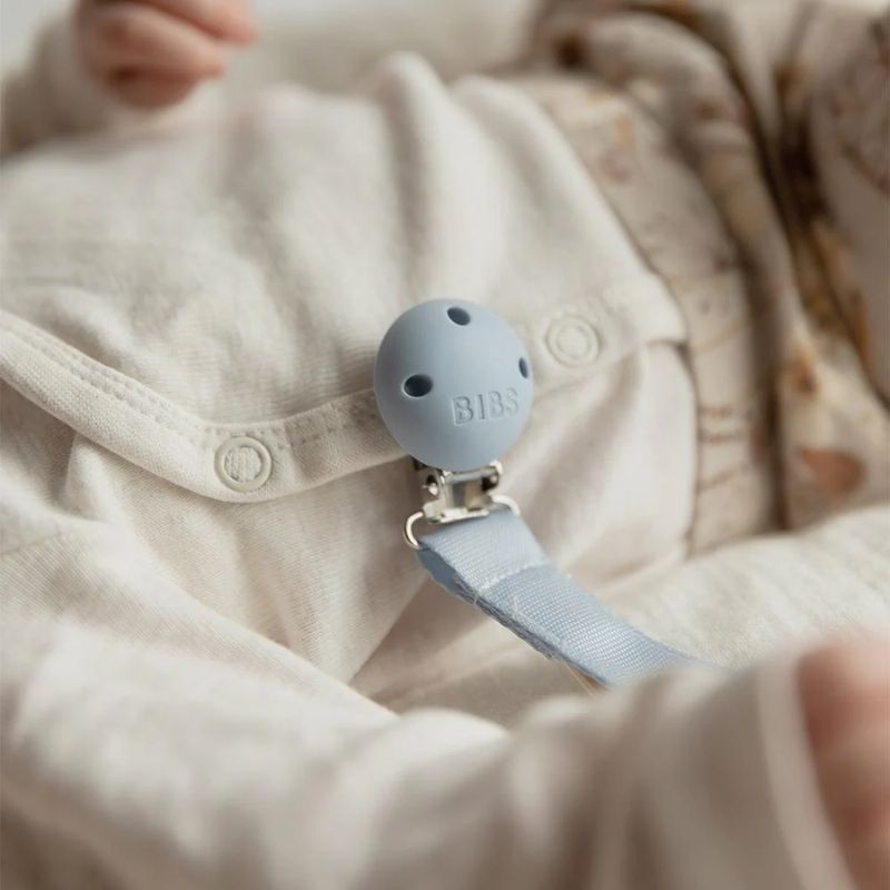 Bibs Ribbon Κλιπ Πιπίλας Για 0+ Μηνών Dusty Blue