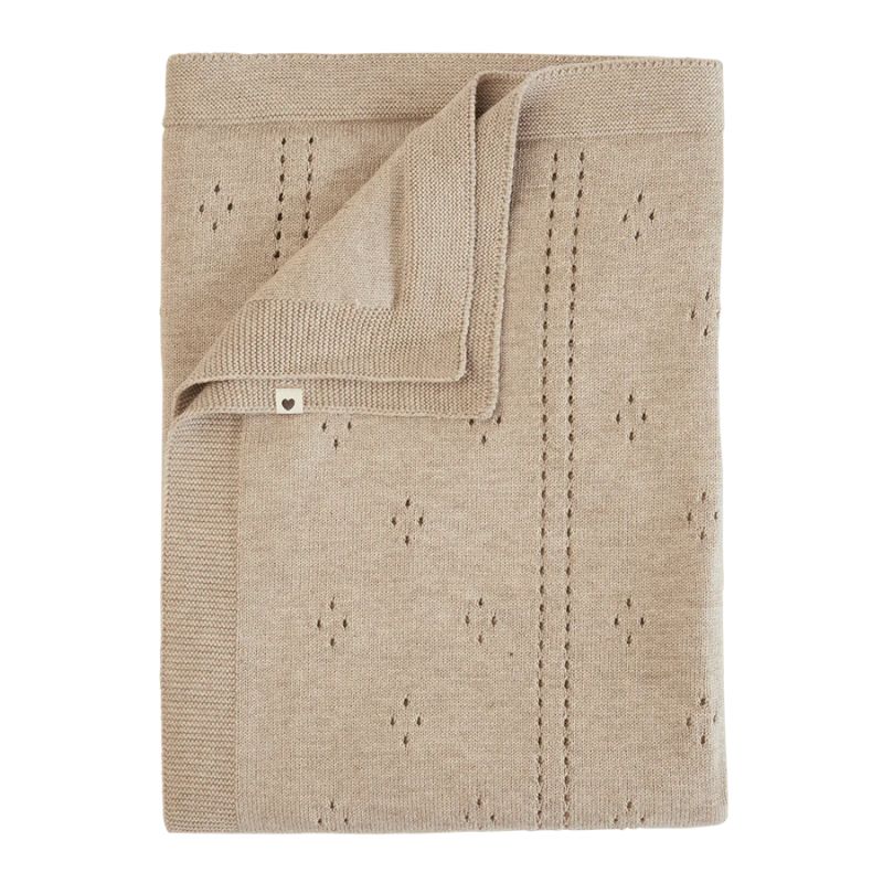 Bibs Pointelle Πλεκτή Κουβέρτα 70*100cm Vanilla Bibs Pointelle Πλεκτή Κουβέρτα 70*100cm Vanilla