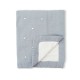 Bimbidreams Πλεκτή Κουβέρτα Με Fleece Coralina 80cm * 110cm Blue Grey Bimbidreams Πλεκτή Κουβέρτα Με Fleece Coralina 80cm * 110cm Blue Grey
