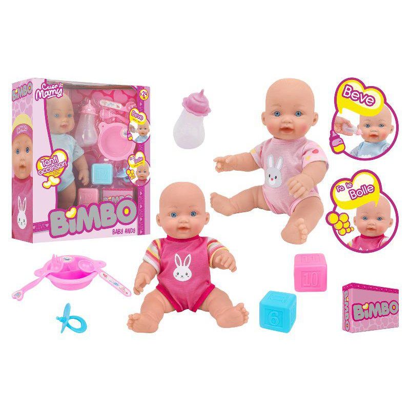Bimbo Baby Andy Κούκλα Μωρό 30cm Με Αξεσουάρ Για 24+ Μηνών Σε Τυχαίο Χρώμα