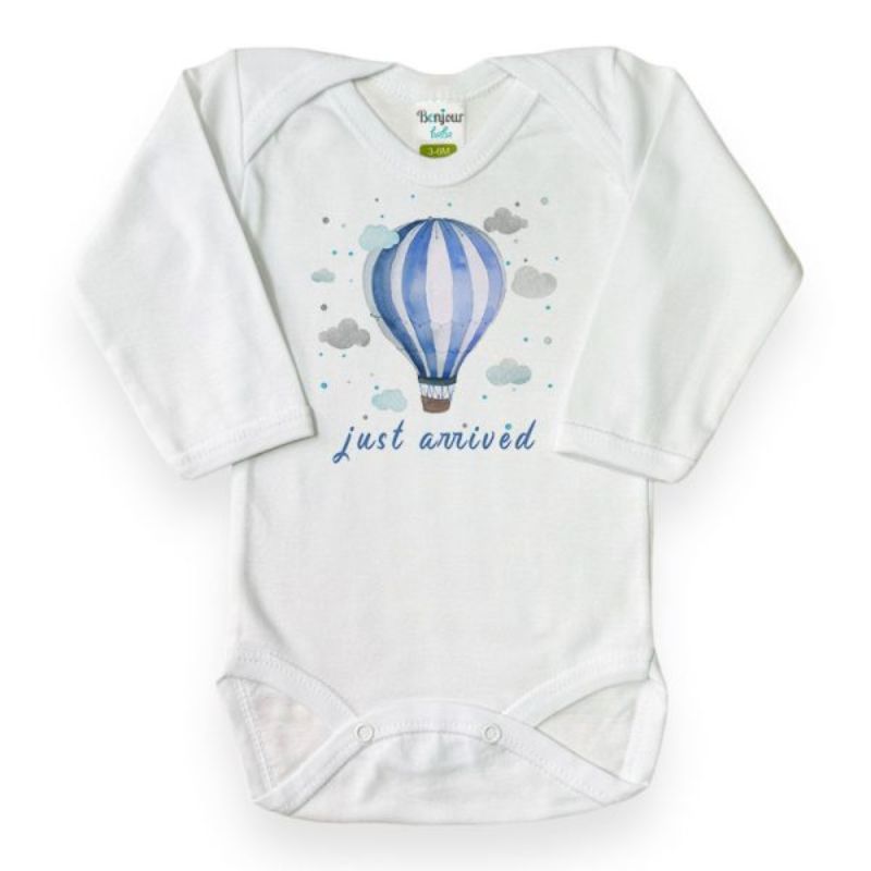 Bonjour Bebe Τούρτα Σετ Με Πάνες Και Λευκά Είδη Έφτασα Μπλε Αερόστατο