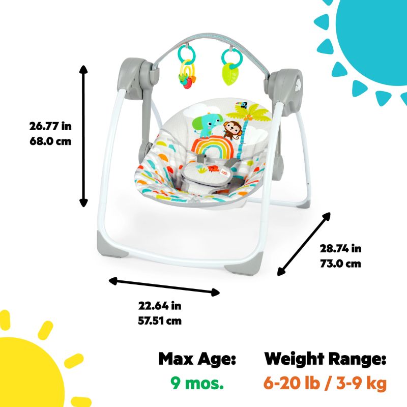 Bright Starts Βρεφικό Ρηλάξ Playful Paradise