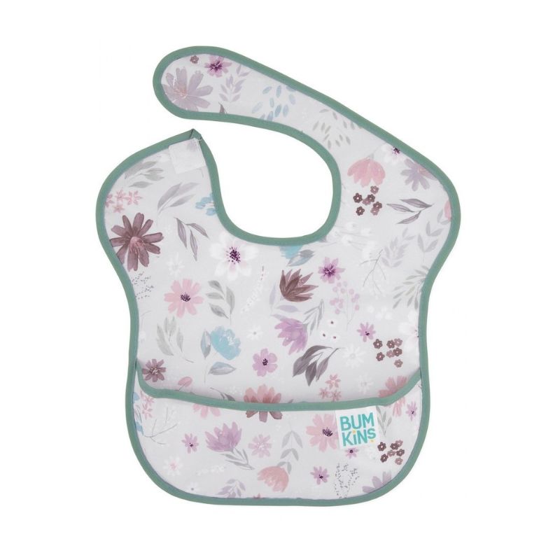Bumkins Superbib Αδιάβροχη Σαλιάρα Για 6-24 Μηνών Floral