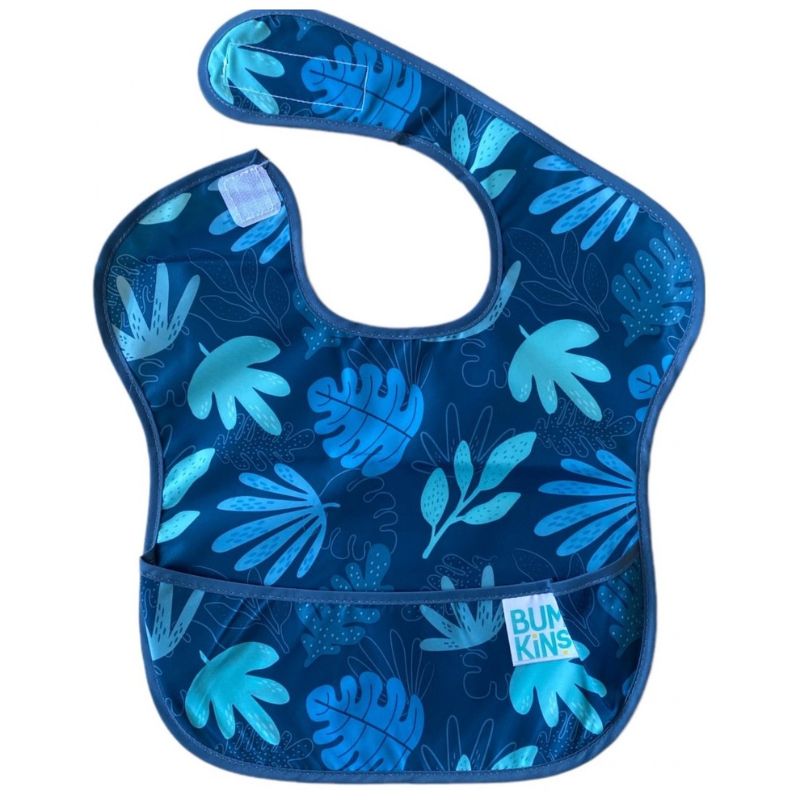Bumkins Superbib Αδιάβροχη Σαλιάρα Για 6-24 Μηνών Blue Tropic
