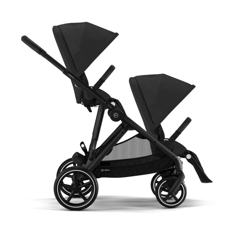 Cybex Gazelle S Blk Moon Black Βρεφικό Καρότσι για δίδυμα