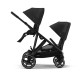 Cybex Gazelle S Blk Moon Black Βρεφικό Καρότσι για δίδυμα