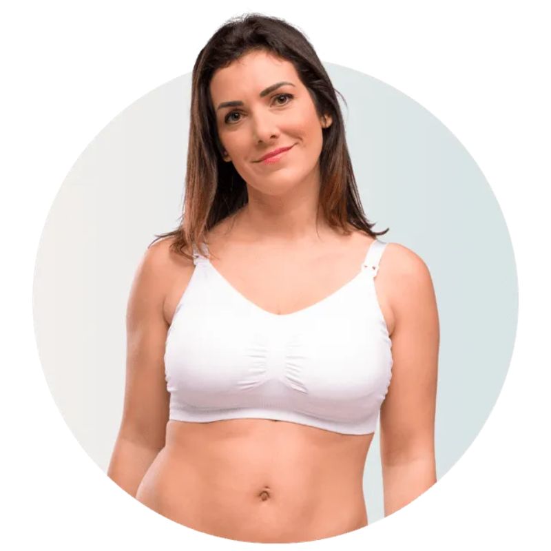 Carriwell Σουτιέν Θηλασμου Padded Χωρίς Ραφές White