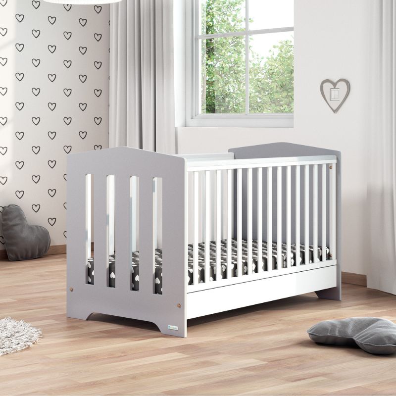 Casababy Art Grey Βρεφικό Κρεβάτι Μετατρεπόμενο Σε Προεφηβικό