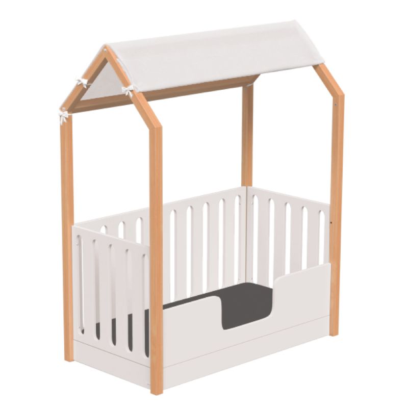Casababy La Maison Ecru Βρεφικό Κρεβάτι Μετατρεπόμενο Σε Προεφηβικό Τύπου Μοντεσσόρι