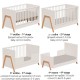 Casababy Oslo Ecru Βρεφικό Κρεβάτι Μετατρεπόμενο Σε Προεφηβικό