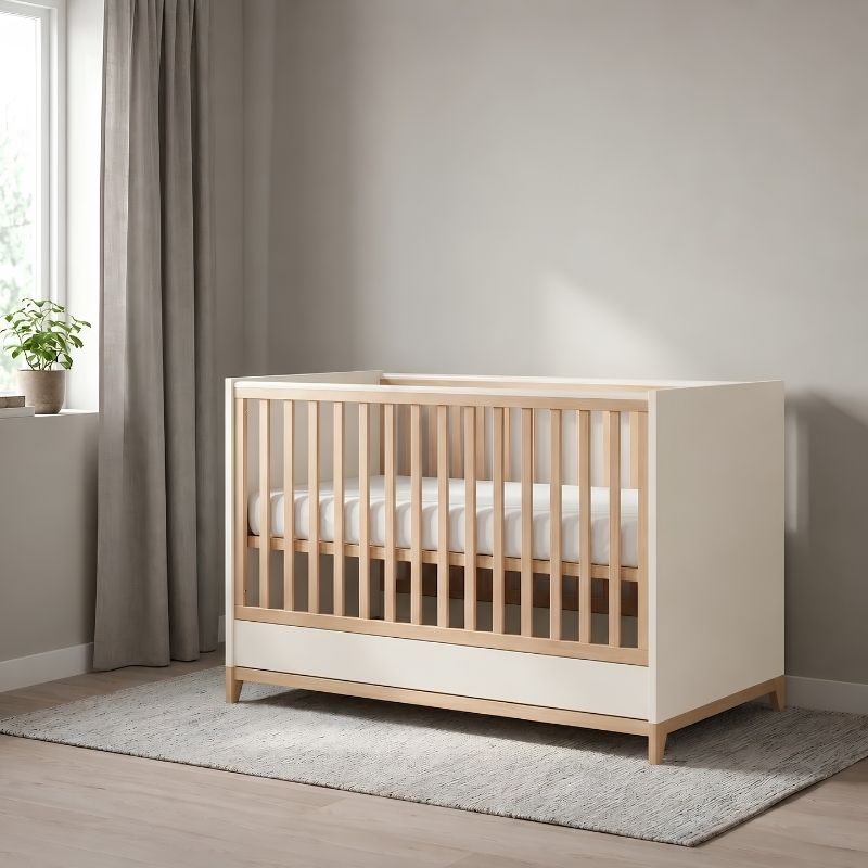 Casababy Zoom Vanilla Βρεφικό Κρεβάτι Μετατρεπόμενο Σε Προεφηβικό