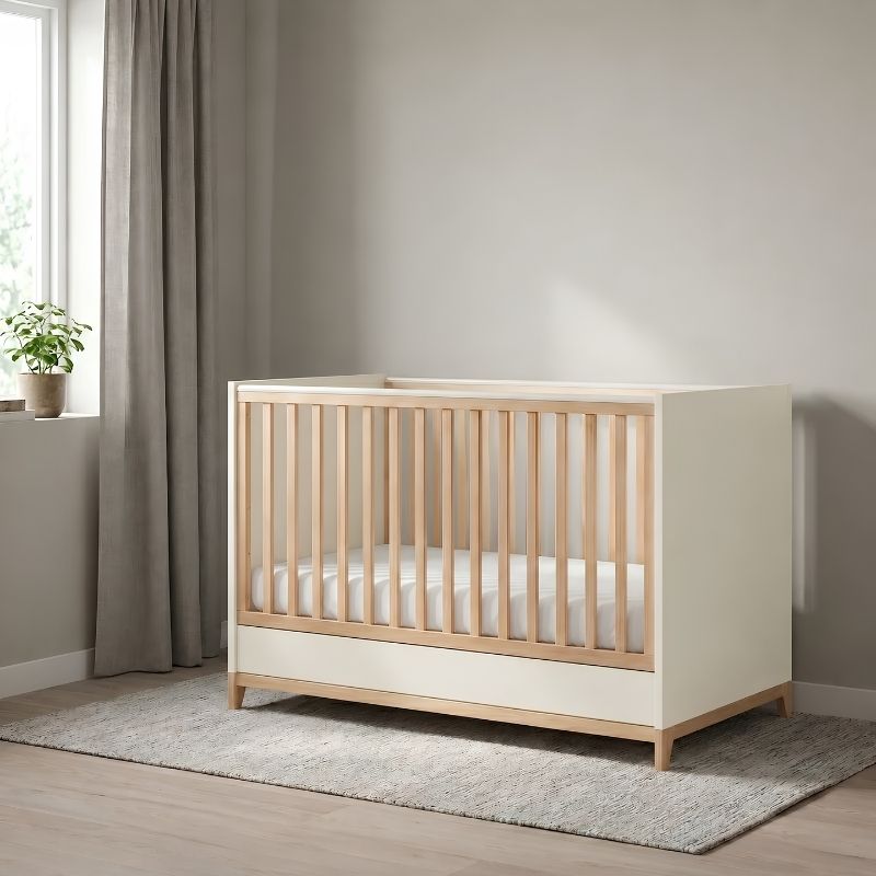 Casababy Zoom Vanilla Βρεφικό Κρεβάτι Μετατρεπόμενο Σε Προεφηβικό
