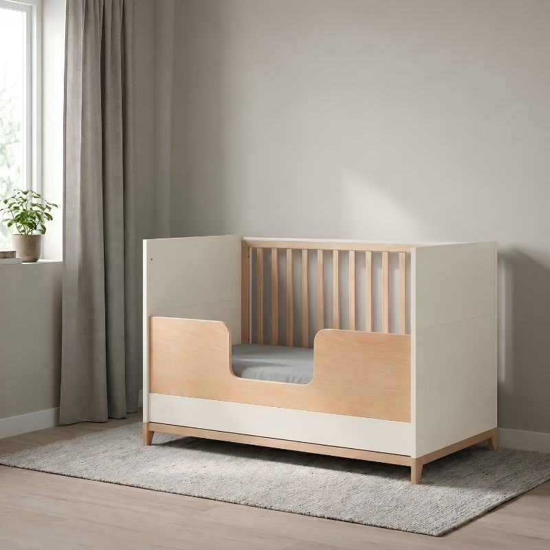 Casababy Zoom Vanilla Βρεφικό Κρεβάτι Μετατρεπόμενο Σε Προεφηβικό
