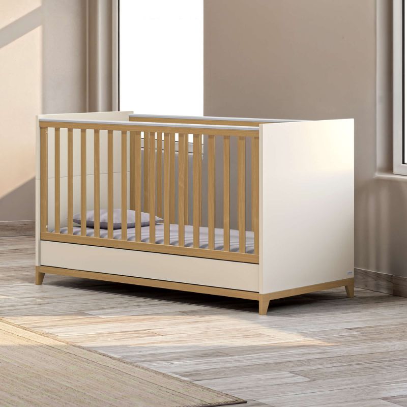 Casababy Zoom Vanilla Βρεφικό Κρεβάτι Μετατρεπόμενο Σε Προεφηβικό