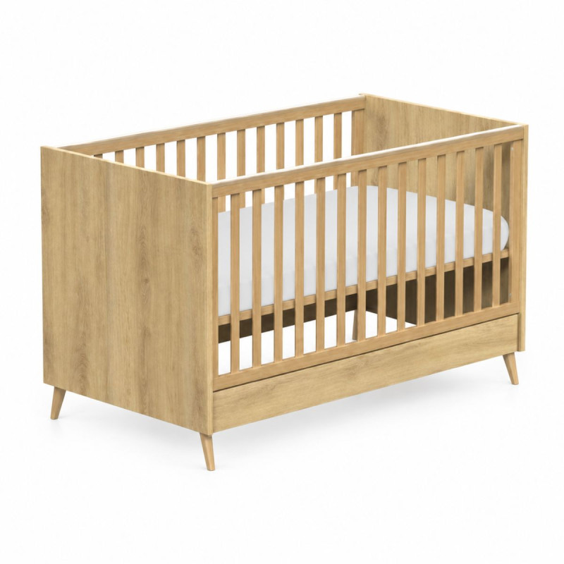 Casababy Elia Oak Βρεφικό Κρεβάτι Μετατρεπόμενο Σε Προεφηβικό