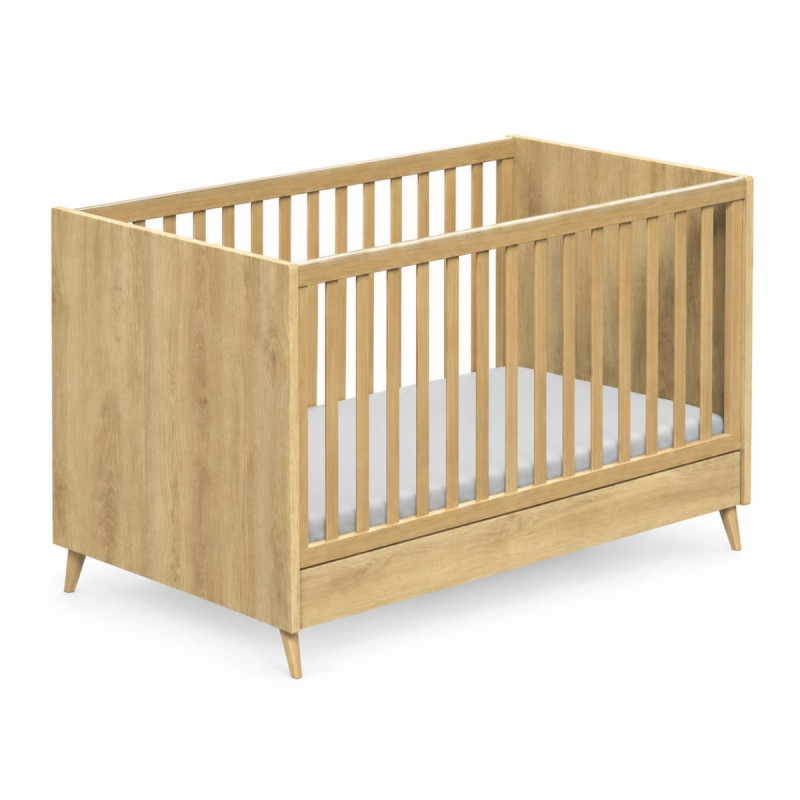 Casababy Elia Oak Βρεφικό Κρεβάτι Μετατρεπόμενο Σε Προεφηβικό