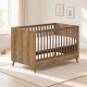 Casababy Elia Walnut Βρεφικό Κρεβάτι Μετατρεπόμενο