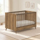 Casababy Elia Walnut Βρεφικό Κρεβάτι Μετατρεπόμενο
