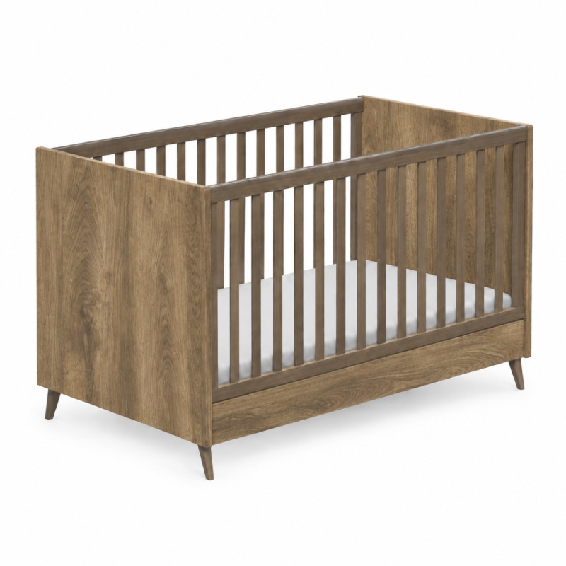 Casababy Elia Walnut Βρεφικό Κρεβάτι Μετατρεπόμενο