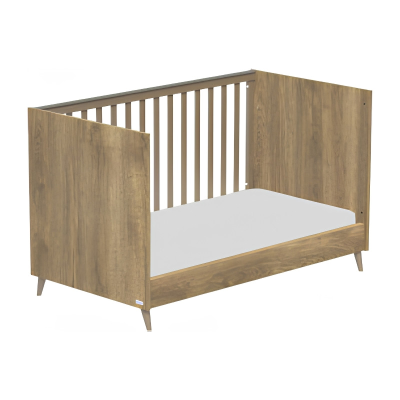 Casababy Elia Walnut Βρεφικό Κρεβάτι Μετατρεπόμενο