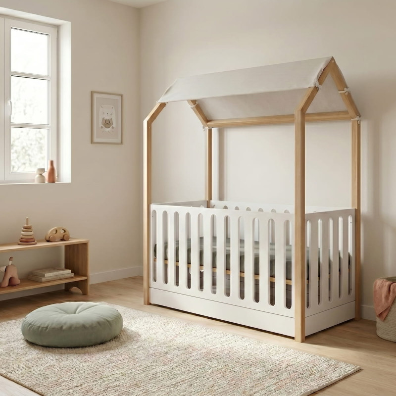 Casababy La Maison Βρεφικό Κρεβάτι Μετατρεπόμενο Σε Προεφηβικό Τύπου Μοντεσσόρι
