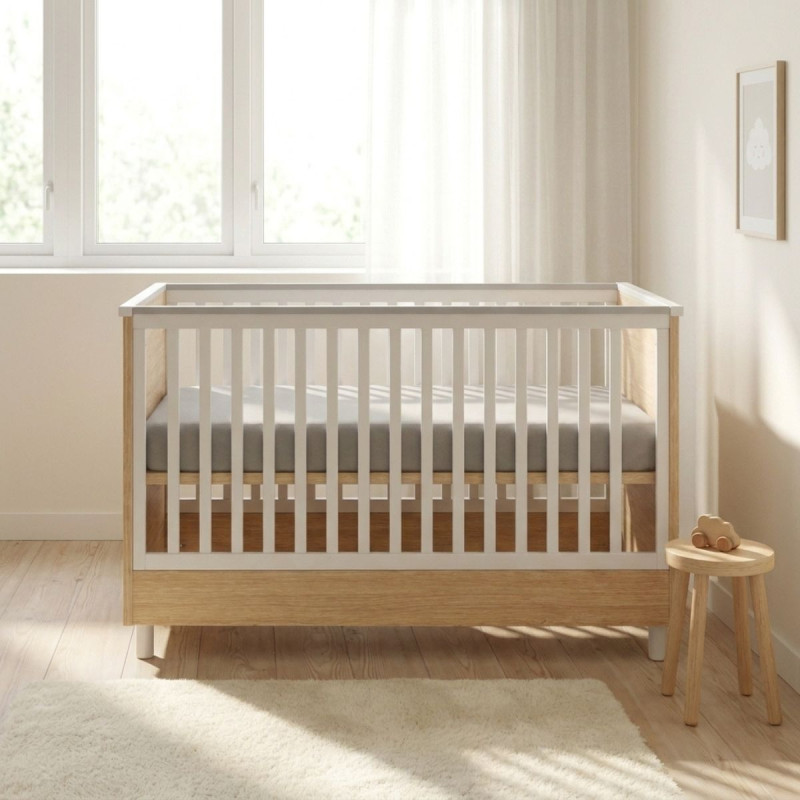 Casababy Lumi Natural Βρεφικό Κρεβάτι Μετατρεπόμενο Σε Προεφηβικό