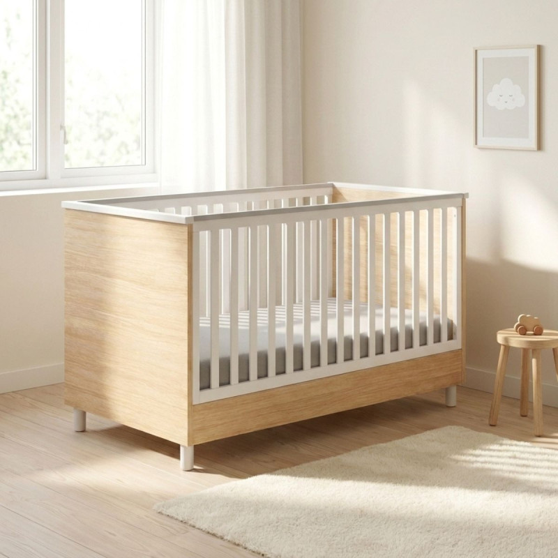 Casababy Lumi Natural Βρεφικό Κρεβάτι Μετατρεπόμενο Σε Προεφηβικό