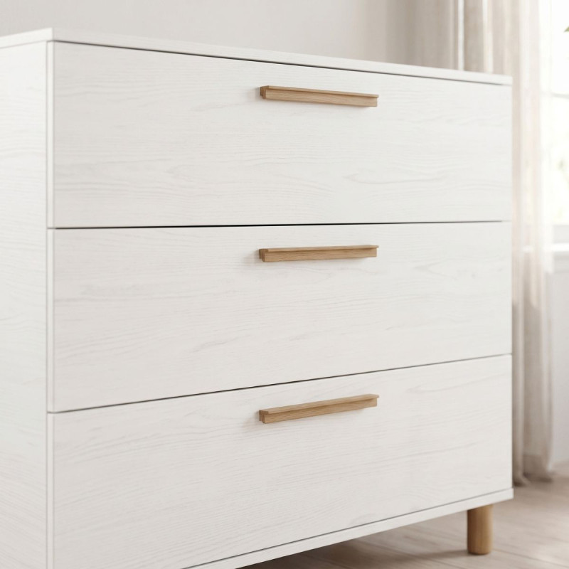 Casababy Lumi White Βρεφική Συρταριέρα