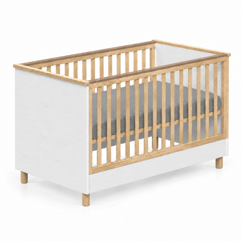 Casababy Lumi White Βρεφικό Κρεβάτι Μετατρεπόμενο Σε Προεφηβικό