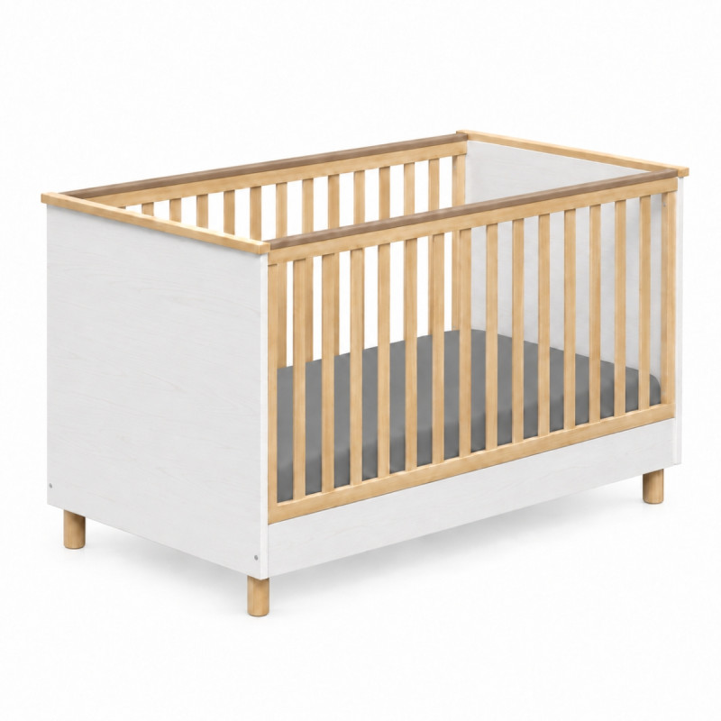 Casababy Lumi White Βρεφικό Κρεβάτι Μετατρεπόμενο Σε Προεφηβικό